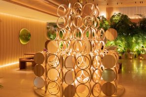 Kengo Kuma Designs Unique Christmas Trees Using Timber Furniture Components