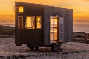 Embrace A Minimalist & Free-Spirited Lifestyle With This Wooden Off-Grid Tiny Home