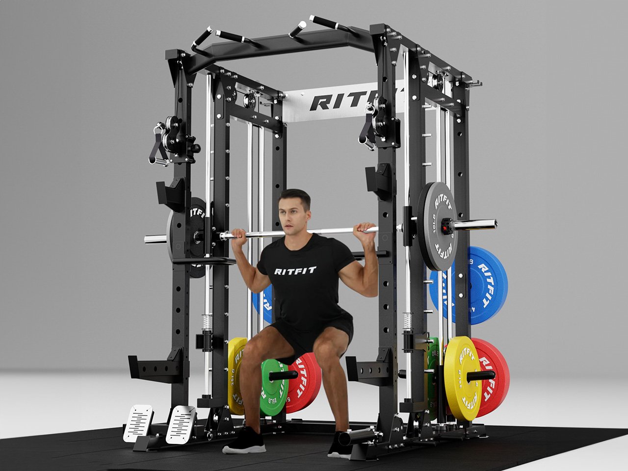 RitFit Buffalo Smith Machine: The Ultimate Home Gym Solution for Fitness Enthusiasts – Yanko Design