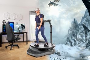 Virtuix Omni One Core is a VR treadmill that lets you move safely in an imaginary world