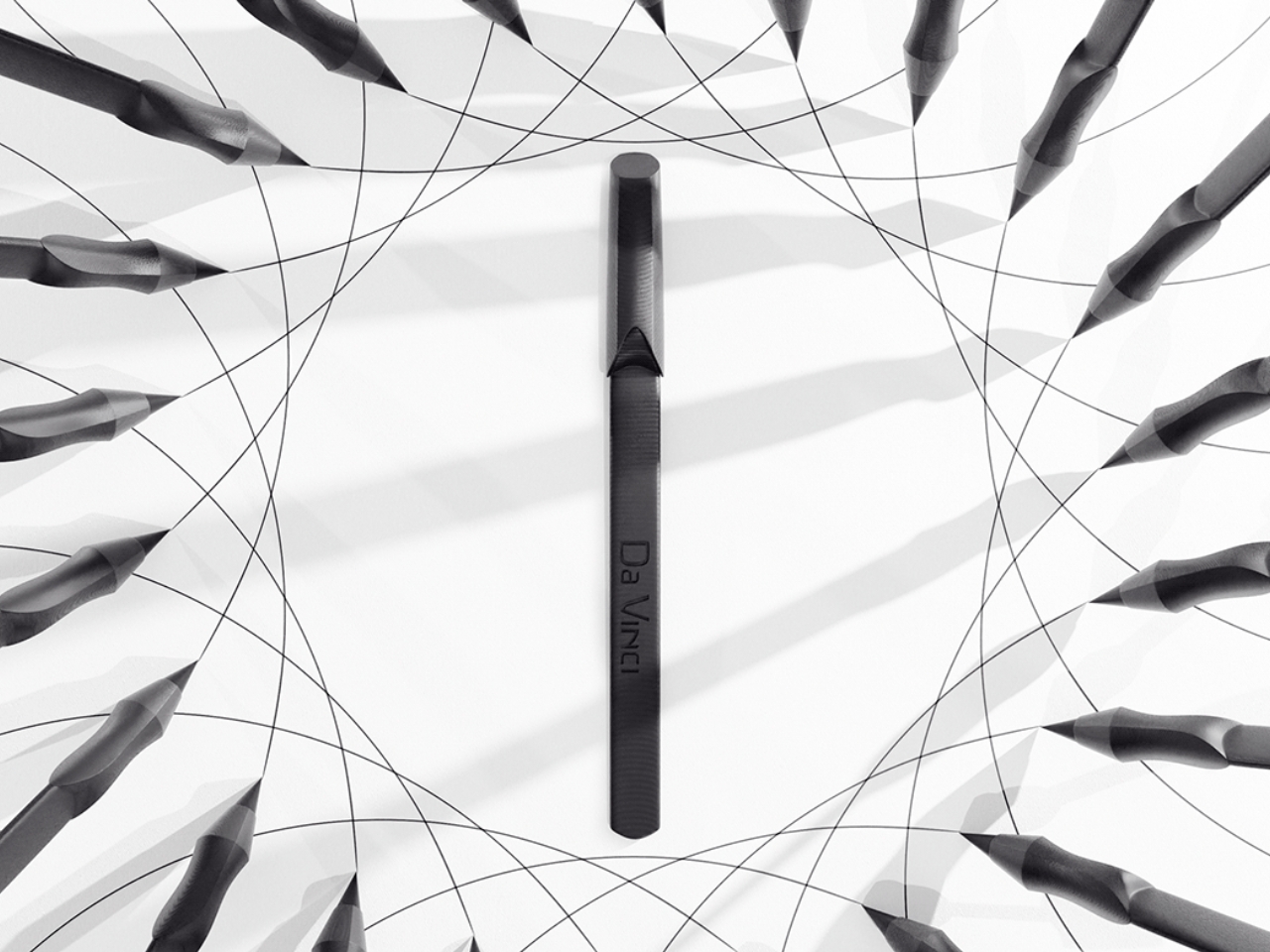 Da Vinci Pencil concept is an eco-friendly and minimalist writing tool and bookmark