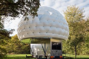 The Upper Floor Of This Ingenious Tiny Home Inflates To Accommodate Six People