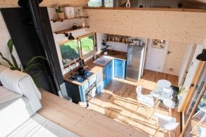 This Spacious Tiny Home Features An Unusual “Upside-Down” Layout