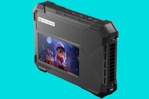 Portable NAS storage is also a computer with a built-in touchscreen