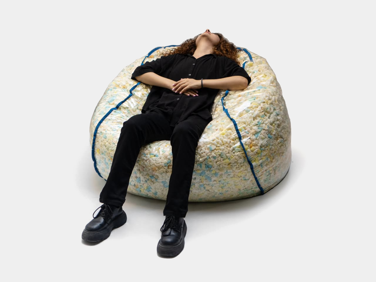 Transparent Bean Bag gives you a more sustainable and aesthetic seat