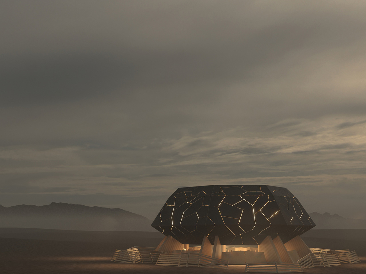 The Burning Man 2025 Temple Is A Kintsugi-Inspired Structure That Facilitates Introspection & Healing