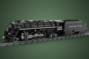 This 1,350-Piece Hudson-Class LEGO Steam Locomotive is a Masterpiece on Rails