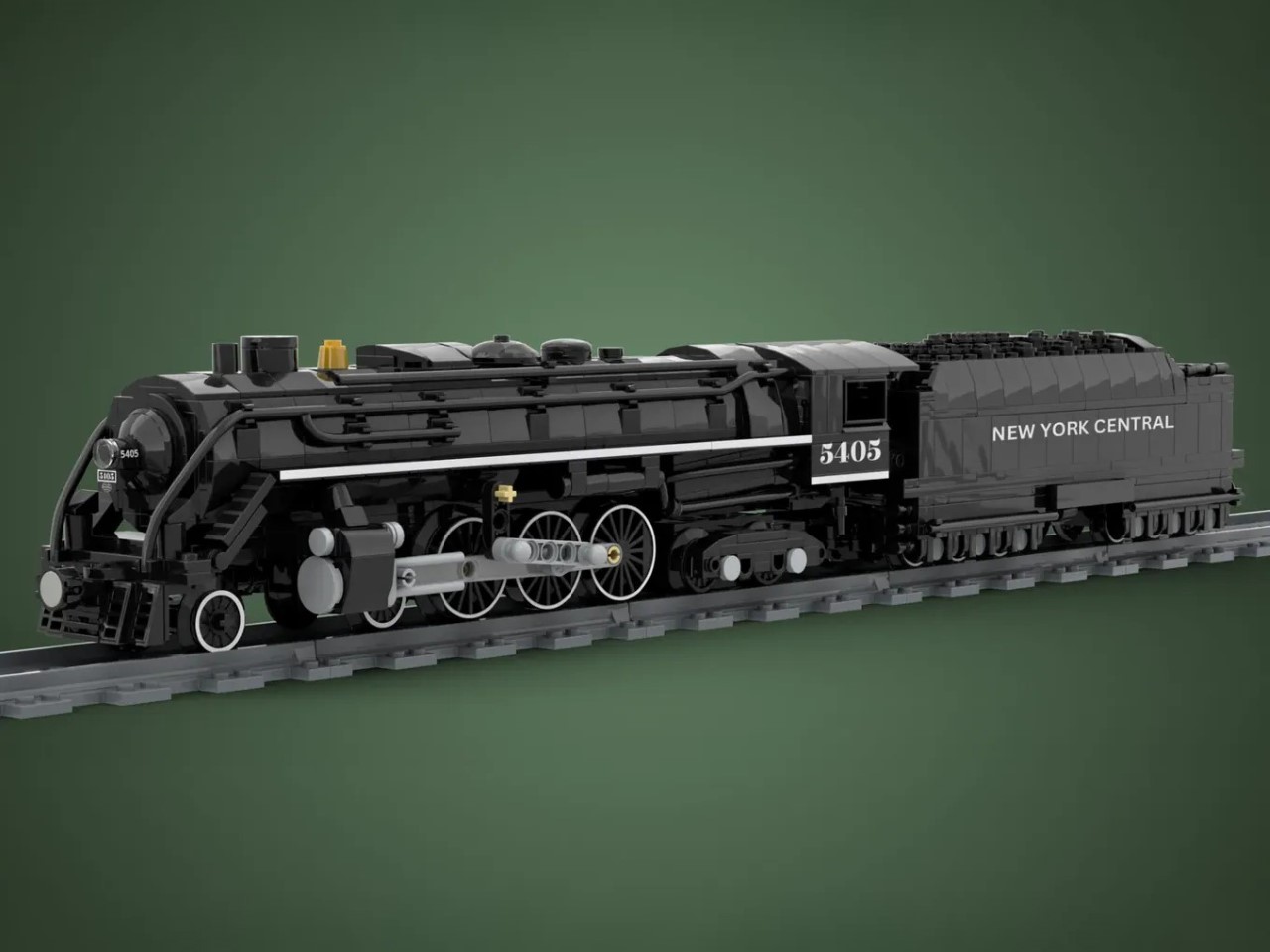 This 1,350-Piece Hudson-Class LEGO Steam Locomotive is a Masterpiece on Rails