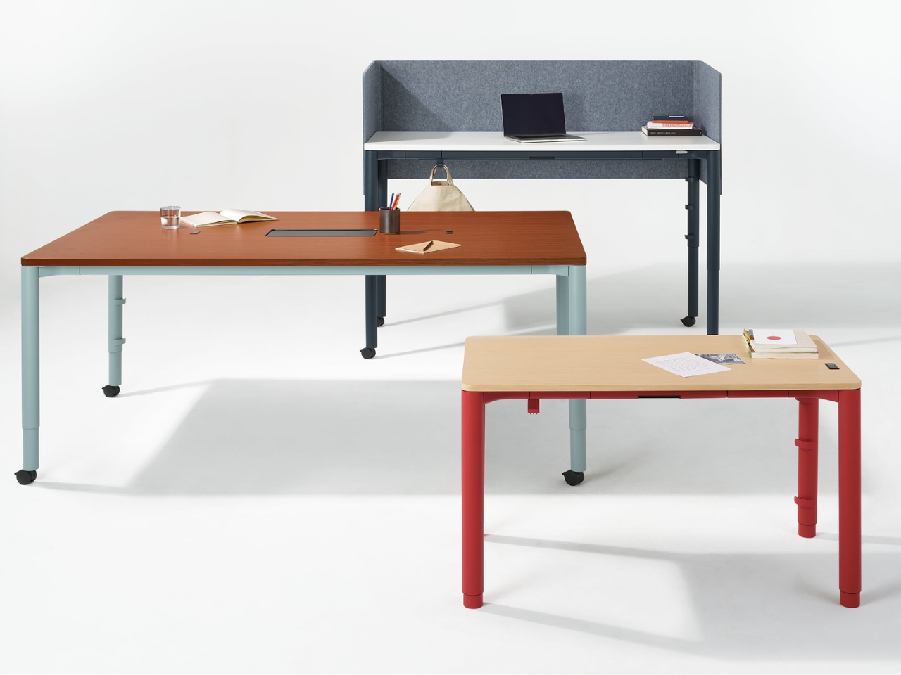 Sit-to-Stand Desk from Herman Miller lets you change positions and postures throughout the day