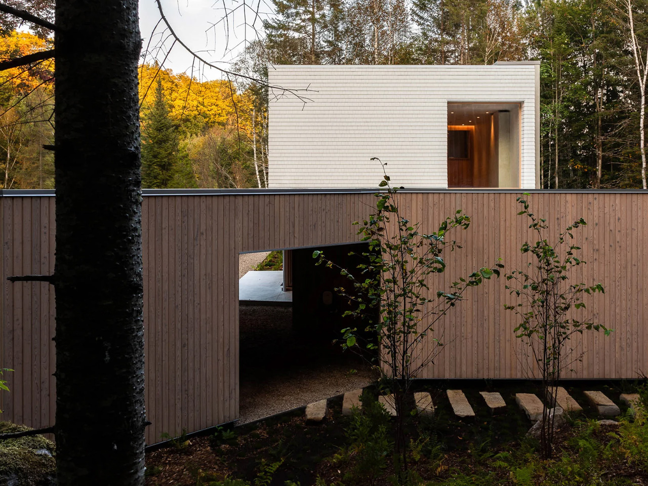 This Serene & Cedar-Clad Oasis In The Heart of Quebec’s Forest Blends Modern Design With Natural Harmony